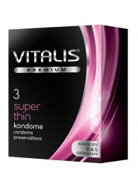 Ультратонкие презервативы VITALIS PREMIUM super thin - 3 шт. - Vitalis - купить с доставкой в Балаково