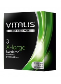 Презервативы увеличенного размера VITALIS PREMIUM x-large - 3 шт. - Vitalis - купить с доставкой в Балаково