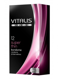 Ультратонкие презервативы VITALIS PREMIUM super thin - 12 шт. - Vitalis - купить с доставкой в Балаково