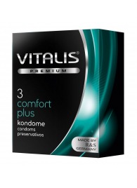 Контурные презервативы VITALIS PREMIUM comfort plus - 3 шт. - Vitalis - купить с доставкой в Балаково
