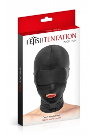 Сплошная маска на голову с прорезью для рта - Fetish Tentation - купить с доставкой в Балаково