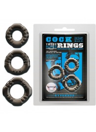 Набор из 3 эластичных дымчатых эрекционных колец - Baile - в Балаково купить с доставкой