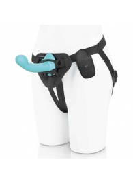 Голубая изогнутая насадка 6in Remote Control Ripple P-Spot G-Spot на черных трусиках - 16 см. - Pegasus - купить с доставкой в Балаково