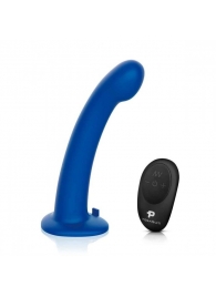 Синяя насадка Remote Control P-Spot G-Spot с черными трусиками - 20 см. - Pegasus - купить с доставкой в Балаково