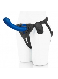 Синяя насадка Remote Control P-Spot G-Spot с черными трусиками - 20 см. - Pegasus - купить с доставкой в Балаково