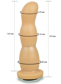 Телесная рельефная насадка Harness - 15,9 см. - LOVETOY (А-Полимер) - купить с доставкой в Балаково