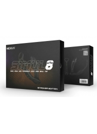 Черный вибромассажер простаты Nexus Simul8 Stroker Edition с кольцами для пениса и мошонки - Nexus Range - в Балаково купить с доставкой