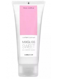 Смазка на водной основе Mixgliss Sweet с ароматом бабл-гам - 70 мл. - Mixgliss - купить с доставкой в Балаково