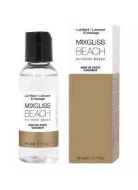 Смазка на силиконовой основе Mixgliss Beach - 50 мл. - Mixgliss - купить с доставкой в Балаково