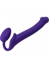 Фиолетовый безремневой страпон Silicone Bendable Strap-On - size M - Strap-on-me - купить с доставкой в Балаково