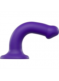 Фиолетовый фаллоимитатор-насадка Strap-On-Me Dildo Dual Density size M - 18 см. - Strap-on-me - купить с доставкой в Балаково