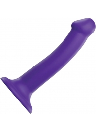 Фиолетовый фаллоимитатор-насадка Strap-On-Me Dildo Dual Density size M - 18 см. - Strap-on-me - купить с доставкой в Балаково