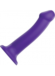 Фиолетовый фаллоимитатор-насадка Strap-On-Me Dildo Dual Density size L - 19 см. - Strap-on-me - купить с доставкой в Балаково