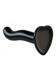 Черный фаллоимитатор-насадка Strap-On-Me P G spot Dildo size S - 16,4 см. - Strap-on-me - купить с доставкой в Балаково