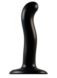 Черный фаллоимитатор-насадка Strap-On-Me P G spot Dildo size S - 16,4 см. - Strap-on-me - купить с доставкой в Балаково