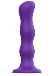 Фиолетовая насадка Strap-On-Me Dildo Geisha Balls size XL - Strap-on-me - купить с доставкой в Балаково