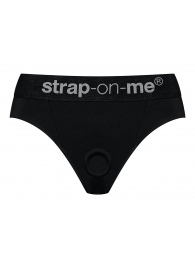 Черные трусики для насадок Heroine Lingerie Harness - size S - Strap-on-me - купить с доставкой в Балаково
