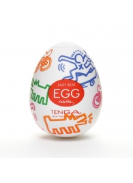 Мастурбатор-яйцо Keith Haring EGG STREET - Tenga - в Балаково купить с доставкой