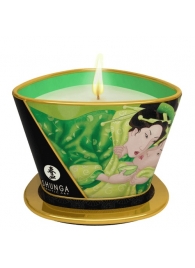 Массажная свеча Exotic Green Tea с ароматом зелёного чая - 170 мл. - Shunga - купить с доставкой в Балаково