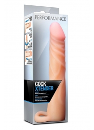 Телесная насадка на пенис Cock Xtender - 17,7 см. - Blush Novelties - в Балаково купить с доставкой