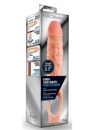 Телесная насадка на пенис 9 Inch Cock Sheath Extender - 22,2 см. - Blush Novelties - в Балаково купить с доставкой