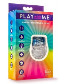 Фиолетовое эрекционное виброкольцо Pleaser Rechargeable C-Ring - Blush Novelties - в Балаково купить с доставкой
