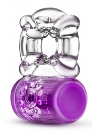 Фиолетовое эрекционное виброкольцо Pleaser Rechargeable C-Ring - Blush Novelties - в Балаково купить с доставкой