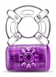 Фиолетовое эрекционное виброкольцо One Night Stand Vibrating C-Ring - Blush Novelties - в Балаково купить с доставкой