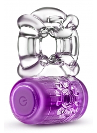Фиолетовое эрекционное виброкольцо One Night Stand Vibrating C-Ring - Blush Novelties - в Балаково купить с доставкой