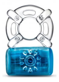 Синее эрекционное виброкольцо One Night Stand Vibrating C-Ring - Blush Novelties - в Балаково купить с доставкой