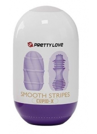 Сиреневый мастурбатор-яйцо Smooth Stripes - Baile - в Балаково купить с доставкой