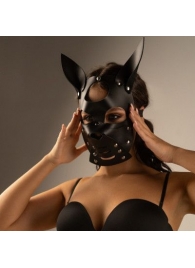 Черная маска  Собака  с ушками - Crazy Handmade - купить с доставкой в Балаково