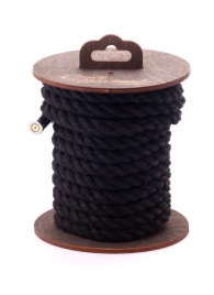 Черная хлопковая веревка для бондажа на катушке - 5 м. - Crazy Handmade - купить с доставкой в Балаково