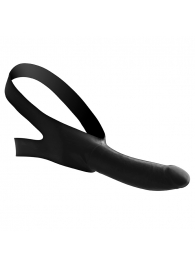 Черный кляп-страпон Masters Mini Face Fuck Strap-On - 14 см. - XR Brands - купить с доставкой в Балаково