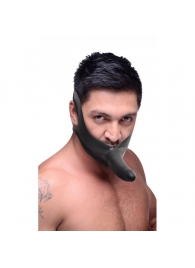 Черный кляп-страпон Masters Mini Face Fuck Strap-On - 14 см. - XR Brands - купить с доставкой в Балаково