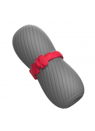 Серый эластичный мастурбатор с утяжкой - S-HANDE - в Балаково купить с доставкой