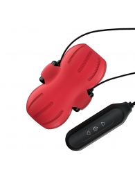 Красный тугой мастурбатор с вибропулями  и пультом - S-HANDE - в Балаково купить с доставкой