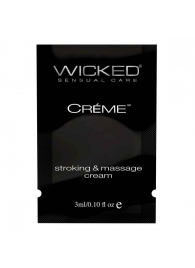 Крем для массажа и мастурбации Wicked Stroking and Massage Creme - 3 мл. - Wicked - купить с доставкой в Балаково