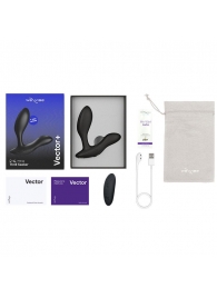 Черный анальный вибратор We-Vibe Vector+ - We-vibe - в Балаково купить с доставкой