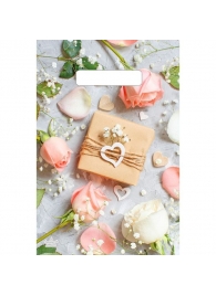 Полиэтиленовый пакет  Подарочек  с вырубной усиленной ручкой - 20 х 30 см. - Сима-Ленд - купить с доставкой в Балаково