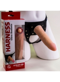 Страпон Харнесс из трусиков и насадки-фаллоса - 17,5 см. - LOVETOY (А-Полимер) - купить с доставкой в Балаково