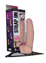 Реалистичный фаллос на поясе Harness - 20,5 см. - LOVETOY (А-Полимер) - купить с доставкой в Балаково