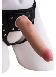 Реалистичный страпон Harness из трусиков и насадки-фаллоса - 18,5 см. - LOVETOY (А-Полимер) - купить с доставкой в Балаково
