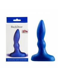 Синий анальный стимулятор Beginners p-spot massager - 11 см. - Lola Games - в Балаково купить с доставкой