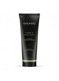 Массажный легкий крем WICKED Sage plus Sea Salt - 120 мл. - Wicked - купить с доставкой в Балаково