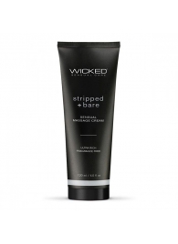 Массажный легкий крем WICKED Stripped plus Bare - 120 мл. - Wicked - купить с доставкой в Балаково