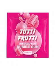 Пробник гель-смазки Tutti-frutti со вкусом бабл-гам - 4 гр. - Биоритм - купить с доставкой в Балаково