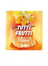 Пробник гель-смазки Tutti-frutti со вкусом ванильного пудинга - 4 гр. - Биоритм - купить с доставкой в Балаково