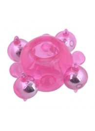 Эрекционное кольцо c бусинками - Toyfa Basic - в Балаково купить с доставкой