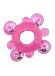 Эрекционное кольцо c бусинками - Toyfa Basic - в Балаково купить с доставкой